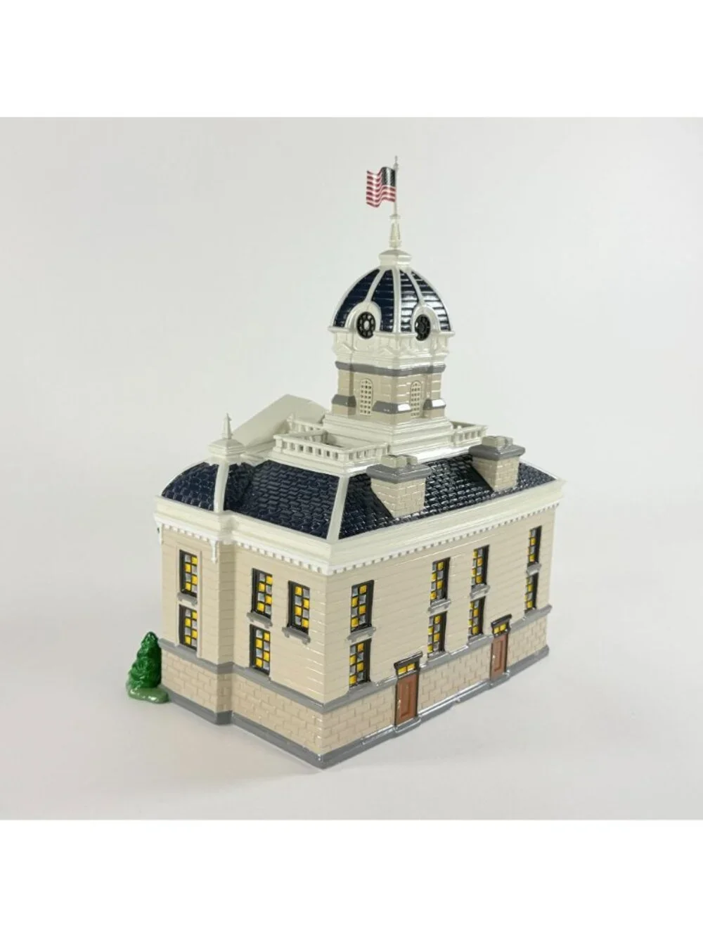 Dept 56 The Original Snow Village Town Hall #55044 Tested Works